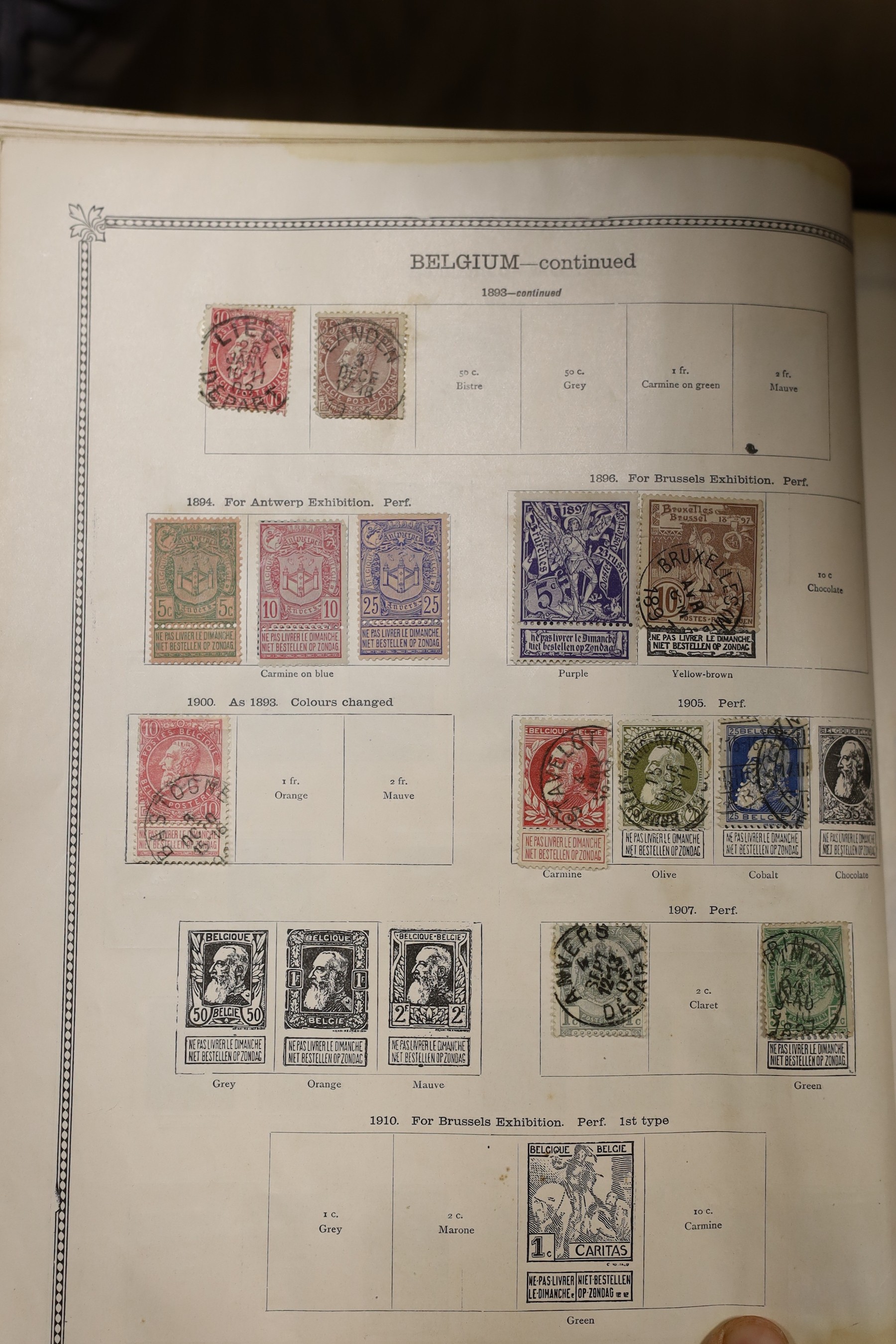 A suitcase of stamp albums